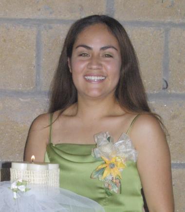 Karla Judith Rodríguez Pacheco, captada en su despedida de soltera.