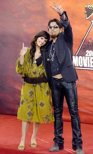Ashlee Simpson and Davd Navarro llegaron juntos a la ceremonia