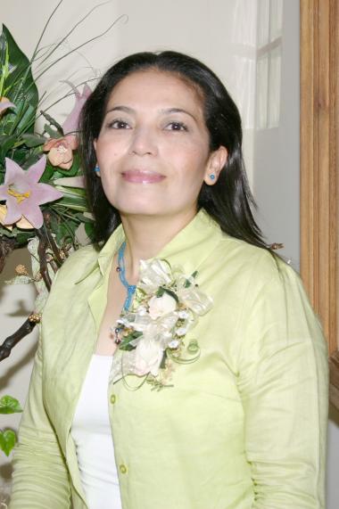 Coco Valdez Cabrera, en su despedida de soltera.