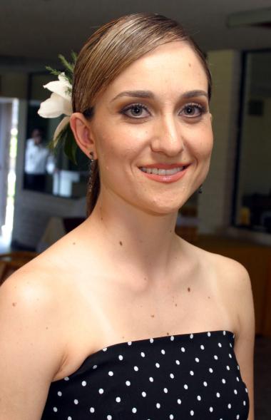 Susana Castil Rossell, captada en una de sus despedidas de soltera con motivo de su próximo matrimonio.