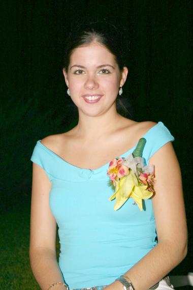 Mariana Sánchez García, captada en su despedida de soltera.