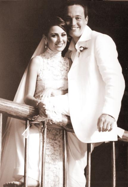 Lic. Maribel Lòpez Rodríguez y Lic. José Gabriel Blanco Garcés el día de su enlace matrimonial.