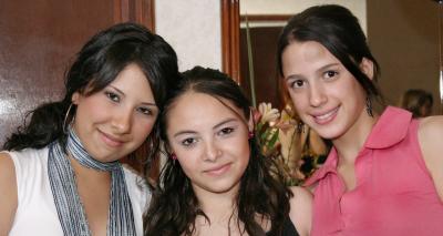 Fernanda Varsas, Mónica García y andrea Madero.
