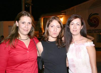 Adriana Martínez, Sonia Bernal y Paty Prado