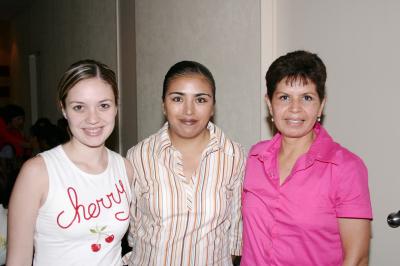 Norma de González, Irene Romero y Elizabeth de la Rosa