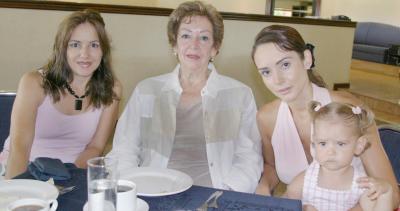 María Luisa de Orduña, Teresa de Quintero, Liliana Quintero de Gilio y Ana Paula Gilio.