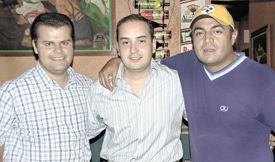Luis Medrano, Ismael Cepeda y José Espinoza.