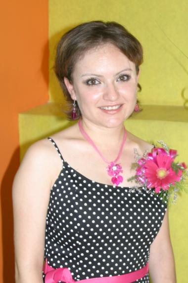Nitzia Yamina Escobedo Mata, captada en su despedida de soltera.