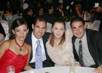 Liliana de Jacamán, Fernando Jacamán, Margarita Franch y Juan Franch.