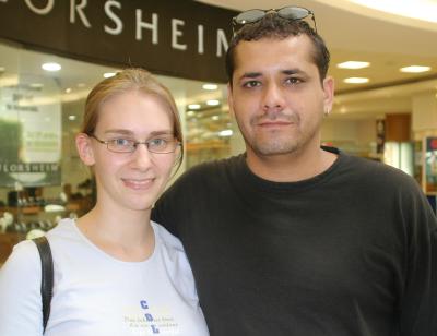Stefanie Schultze y Gabriel Robles.