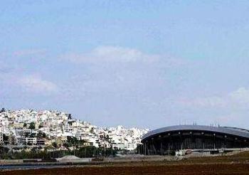Vista general del Estadio Paz y Amistad en el complejo deportivo de Faliro, una de las sedes de los Juegos Olímpicos del 2004 a celebrarse en Atenas, Grecia.