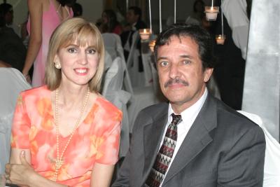 Clarita de Santibáñez y Mario Santibáñez.