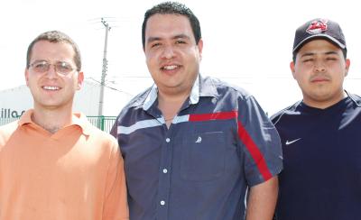 Diego Lorda, César García y Salvador González.