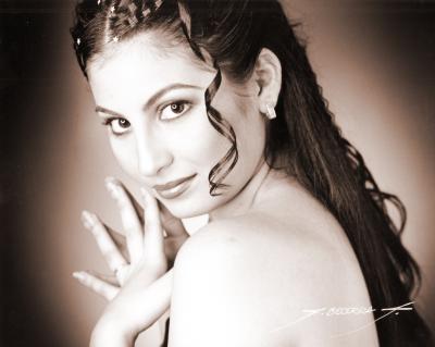 Srita.Pamela Abularach, en una fotografía de Flavio Becerra.