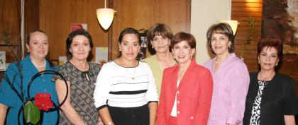 Gaby de Guajardo, Cristy de Dávila, Leonor del Bosque, Nancy de Jalife, Rosy de Revuelta, Gaby de Acosta y Sonia de Revuelta.