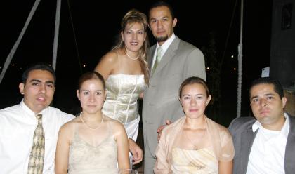 Gina Arroyo, Pablo Alvarado ,  Joge Rubio, Ma. Luisa de Rubio, Yéssica de Betancourt.