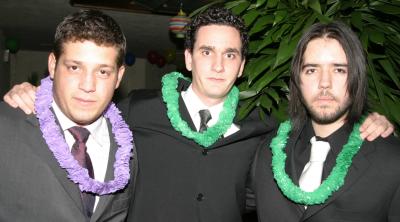 Roy Dingler, Javier Félix y José Ganem.