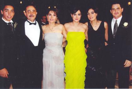 Boyardo Salmón Abraham, Boyardo Salmón Acosta, Georgina Abraham de Salmón, Lorena Salmón Abraham, Georgina Salmón de Cobián y Fernanado Cobián Cruz.