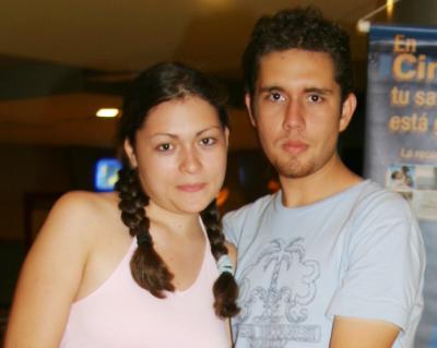 Véronica Quiñones y Alexis Bodart.