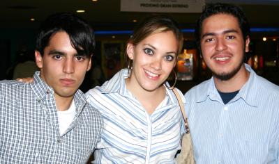 Javier Murgía, Sofía Negrete y Sergio Garza.