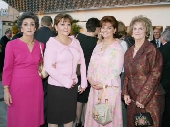 Miriam Tafich de Issa, Blan ca Estela González, Luz María González e Hilda Kawas de Zarzar