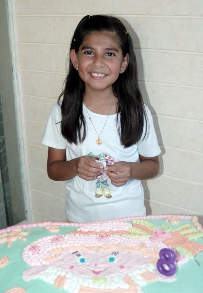 María José Barrón en su cumpleaños.