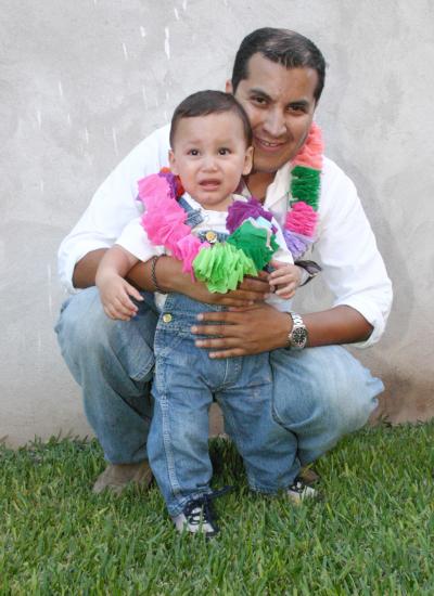 Roberto Rivas Macías con su sobrino Santiago Rivas Macías.