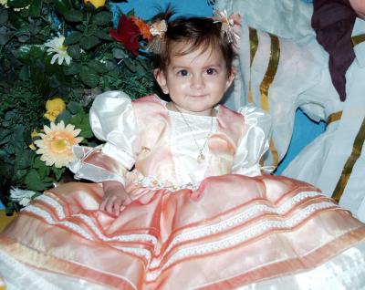 Roxana Stefanía Rodríguez Cueto, captada el día que festejó su primer año de vida.