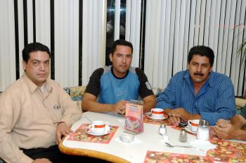 José Ponce, Alfredo Hernández y Jorge Martínez