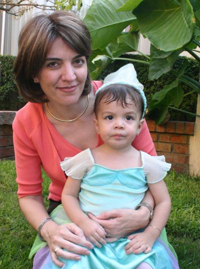 Adriana Jiménez junto a su mamá