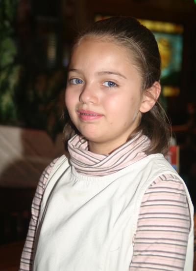 Paola Chávez Luján en su noveno cumpleaños.