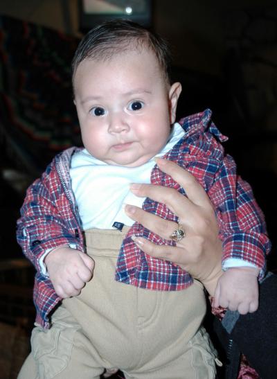 El pequeño Eduardo Saucedo Acevedo