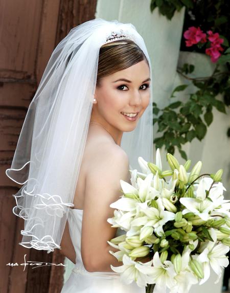 C.P. Mónica Galindo Herrera, el día de su boda con el L.C.E.A. Roberto Rodríguez Madrid.