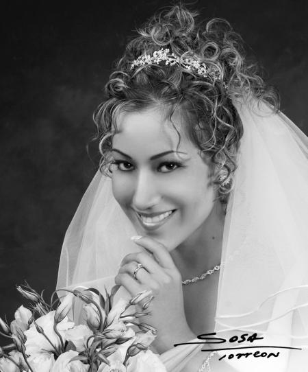 Srita. Ana Luisa Silva Pérez el día de su enlace nupcial con el Ing. Román Horacio Ayala Valdez
