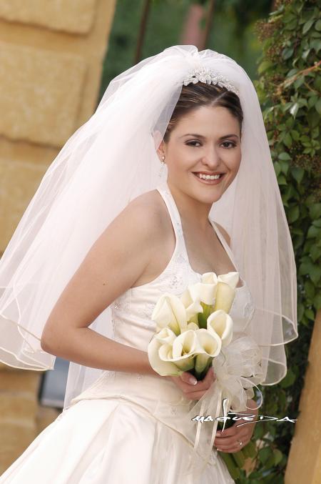 Srita. Ana Marcela de Llano Pérez, el día de su enlace nupcial con el Sr. Gerardo Arturo Salazar Ornelas.