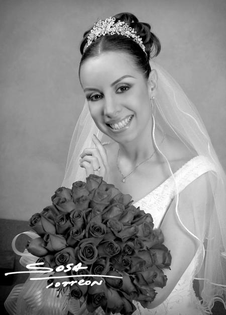L.E.D María Eugenia Favila Tinoco el día de su enlace nupcial con el L.I.N Arturo Márquez Ayala