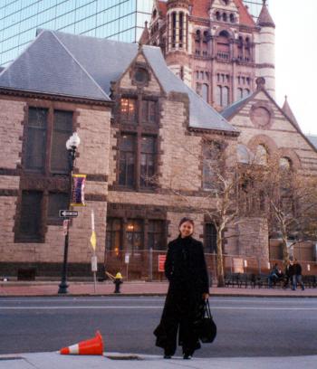 Mayela González Rodríguez, captada en un paseo en Boston .