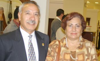 Rogelio Sáenz y Martha San Vicente.