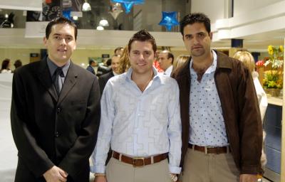 Ricardo Dueñes, Beto Quintero y David Portal