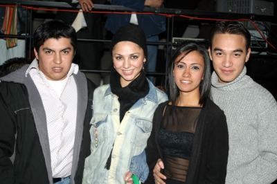 Aldo Andrade, Daniella López, Mónica Ibarra y Jorge Cavanzón