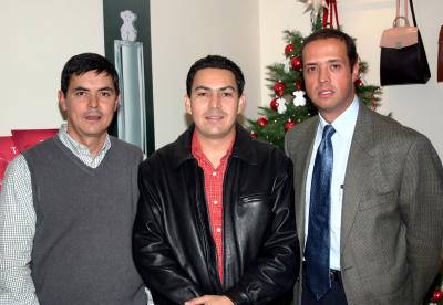 José Ramón Arias, Daniel Amarte y Filemón Garza