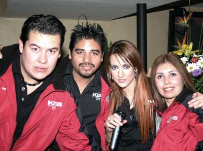 Armando Alatorre, Luis Ángel Álvarez, Daniela Ramos y Cristy Palacios.