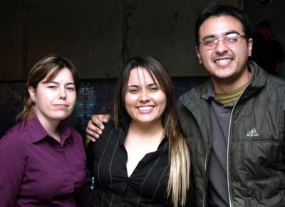 Verónica, Cristina y Luis.