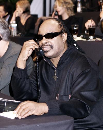 Personalidades de la música y el espectáculo como Brad Pitt, Nicolas Cage, Madonna, Gloria Estefan y Eric Clapton participaron en un especial televisivo organizado para recaudar fondos para las víctimas de los tsunamis. 

Aquí Stevie Wonder.