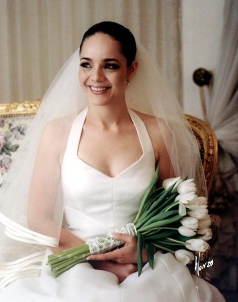 G.M. Marcela Pérez Sánchez, el día de su boda con el L.A.E. Alfredo Leal Peña.