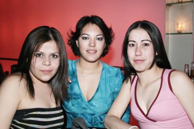 Alegría Briones, Gabriela Fernández y Verónica Gil.