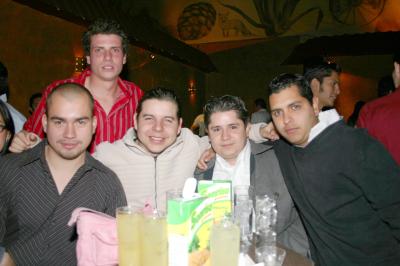 Luis Galindo, Aris Kotsifakis, Carlos Caballero, Pepe Caballero y Jerson Bakman