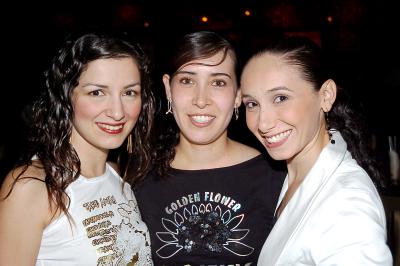 Laura Aramburo, Martha Donatlán y Delia Cárdenas..
