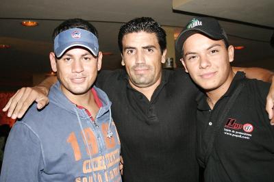 Jorge Sordo, Sergio Ayup y Milton Loera.