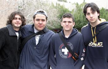 Piru Cepeda, Ricardo Humprey, Felipe García y Diego Medellín